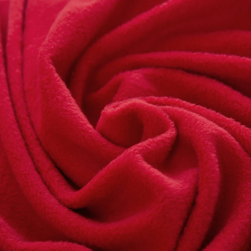 Housse Peluche Rouge pour Coussin d'Assise de Canapé