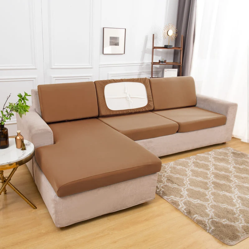 Housse extensible Camel pour Coussin de Canapé