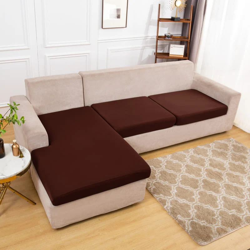 Housse extensible Brune pour Coussin de Canapé