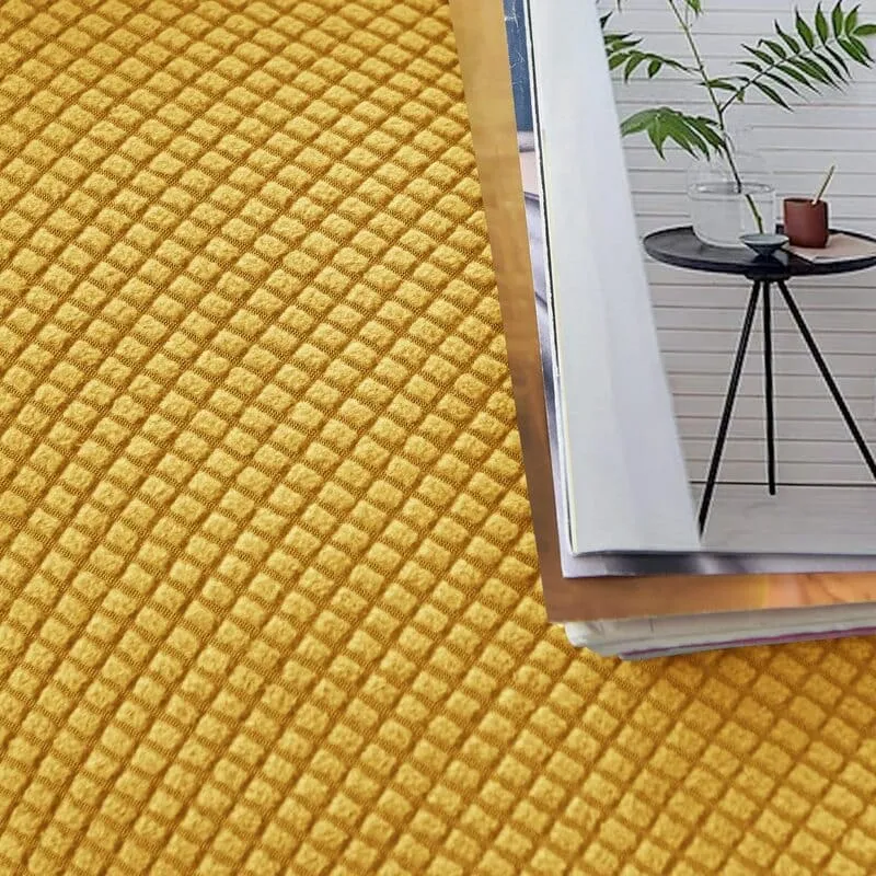 Housse de Fauteuil Relax Jacquard Jaune moutarde