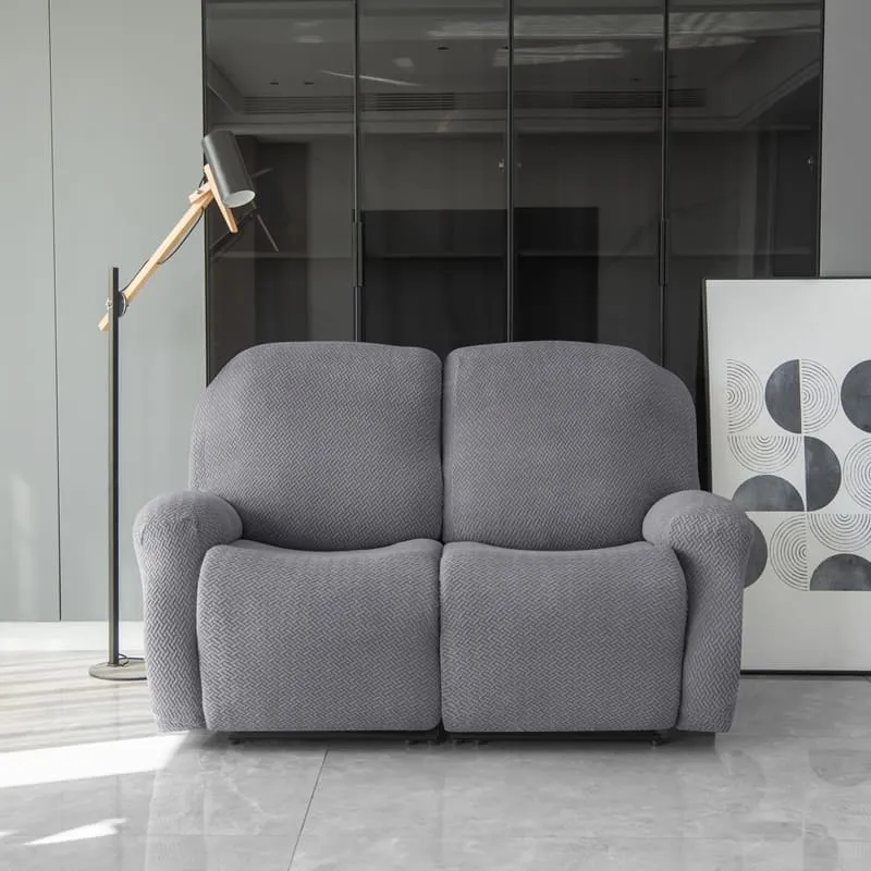 Housse de Canapé Relax Microfibre Gris foncé