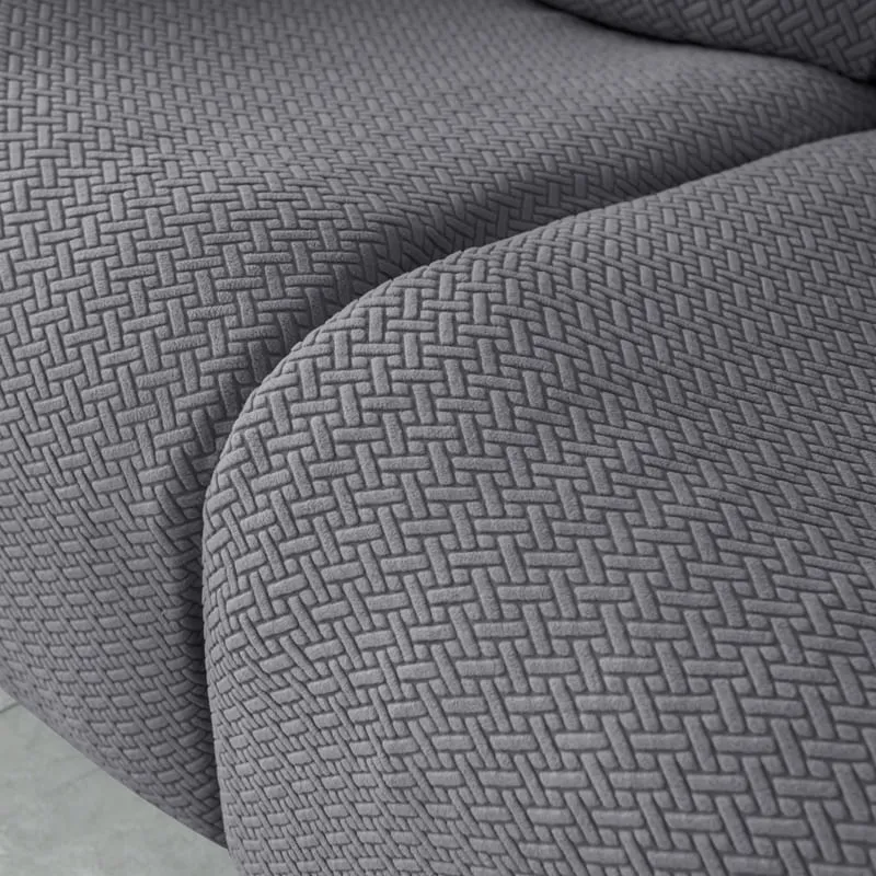 Housse de Canapé Relax Microfibre Gris foncé