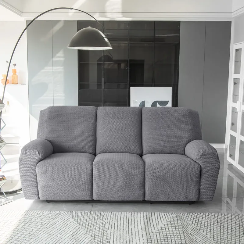 Housse de Canapé Relax Microfibre Gris foncé