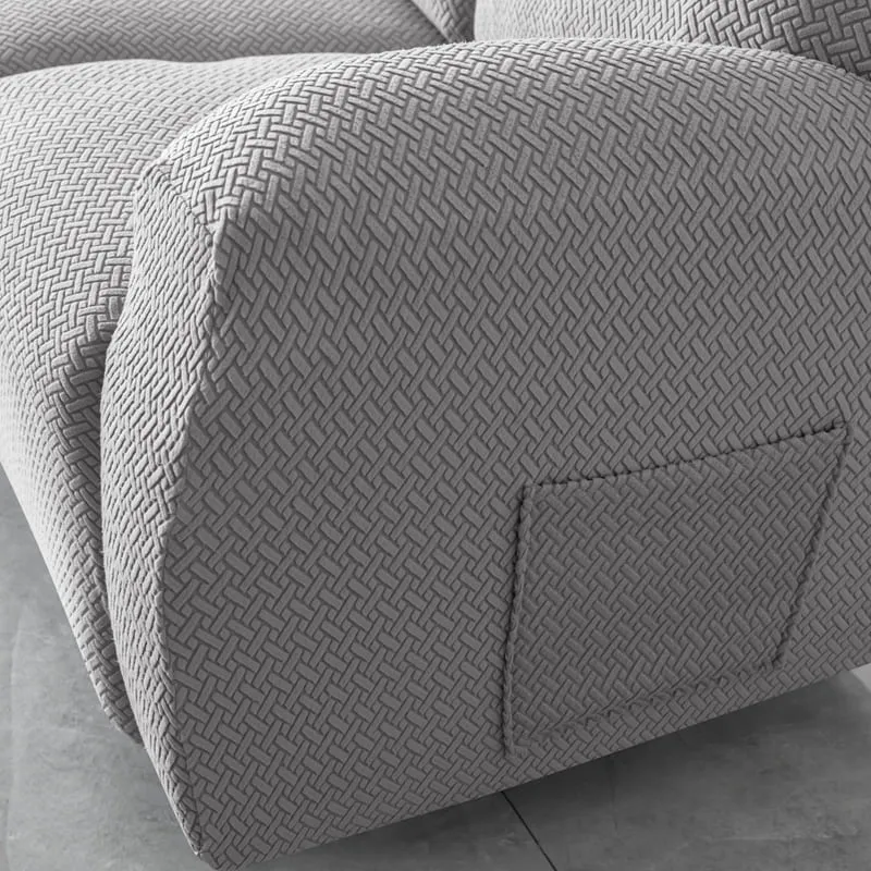 Housse de Canapé Relax Microfibre Gris