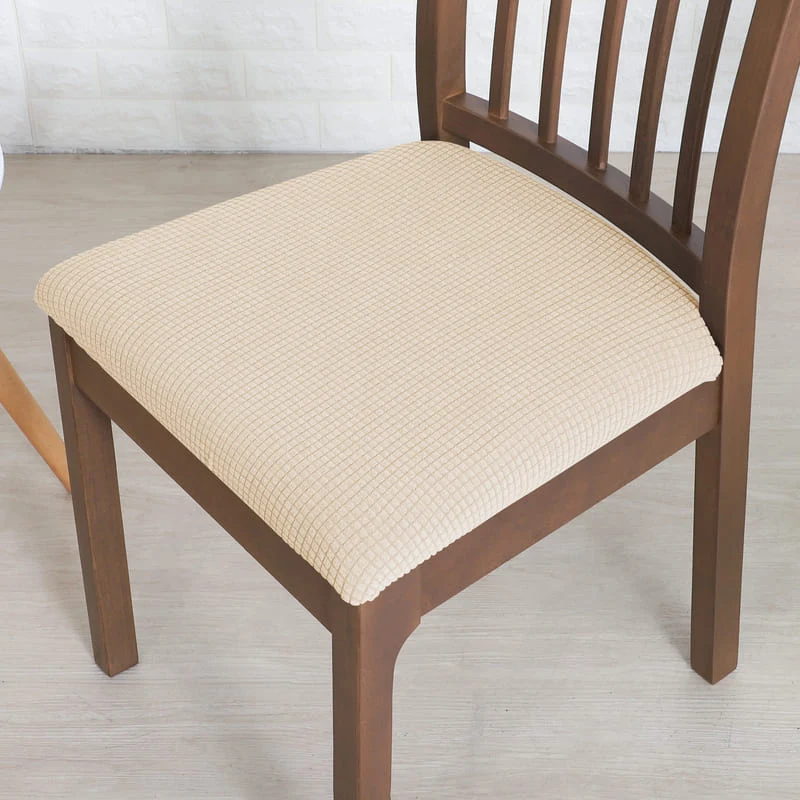 Housse Imperméable Beige pour Assise de Chaise