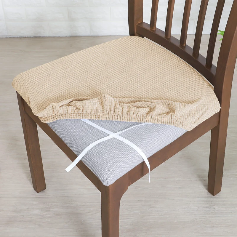 Housse Imperméable Beige pour Assise de Chaise