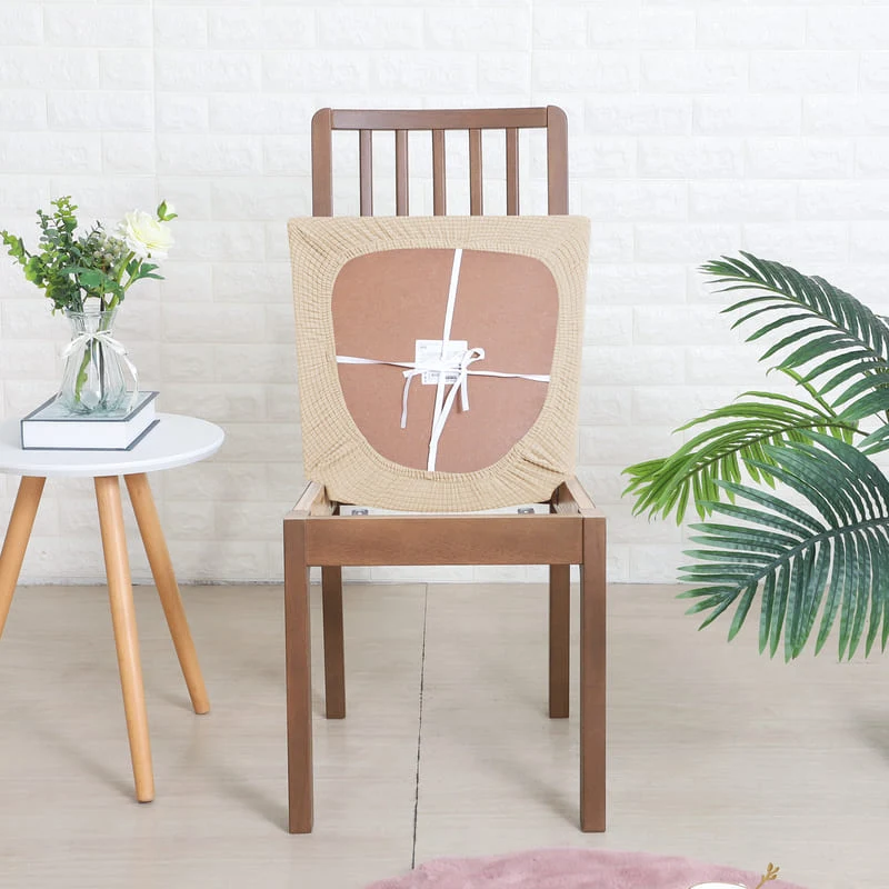 Housse Imperméable Beige pour Assise de Chaise