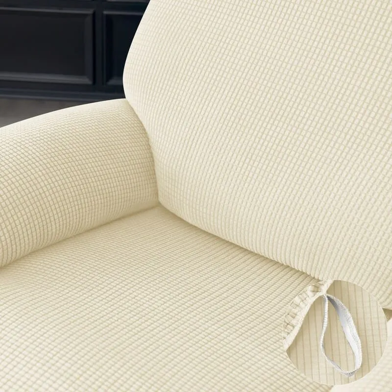 Housse de Fauteuil Relax Jacquard Beige