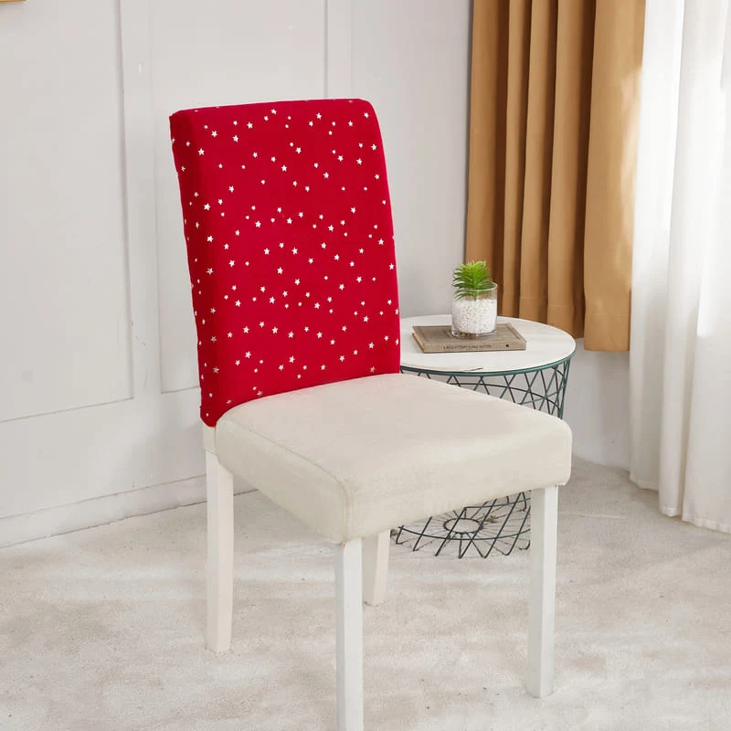 Housse de Chaise Noël Velours Rouge