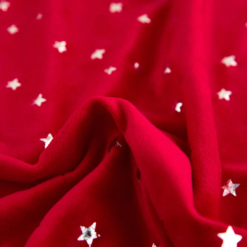 Housse de Chaise Noël Velours Rouge