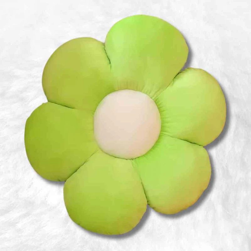 Coussin Fleur vert clair