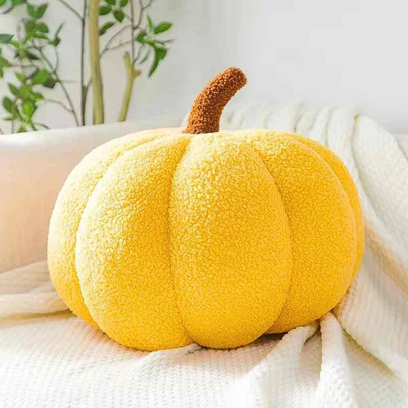 Coussin Citrouille jaune
