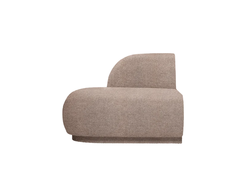 Rico Sofa Open End Left - Main Line Flax - Coffee
