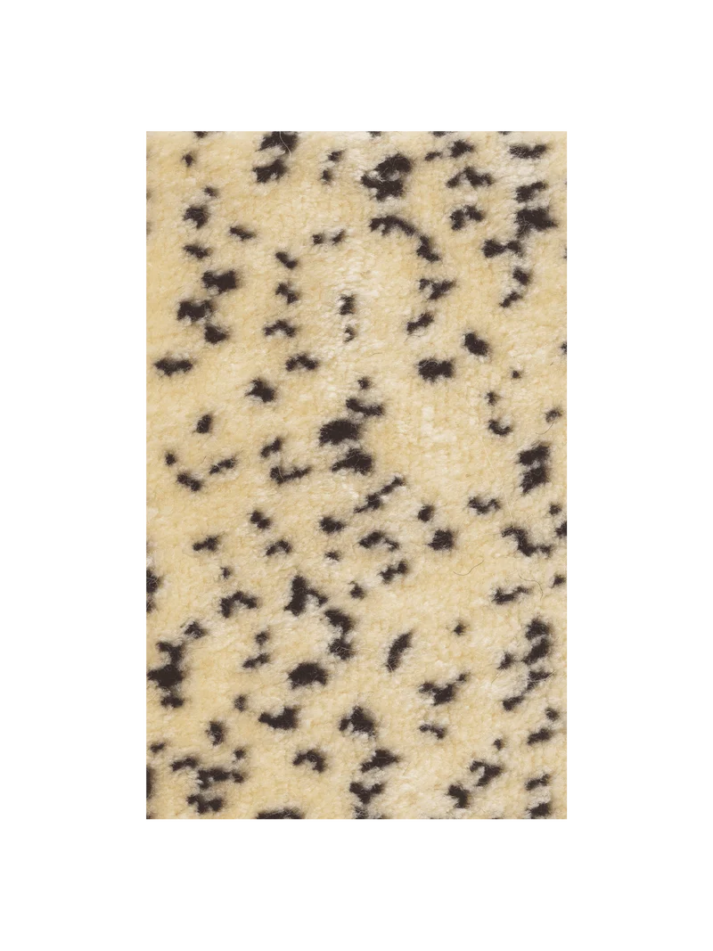 Fabric Sample - Poppy Velvet - Butter/Black