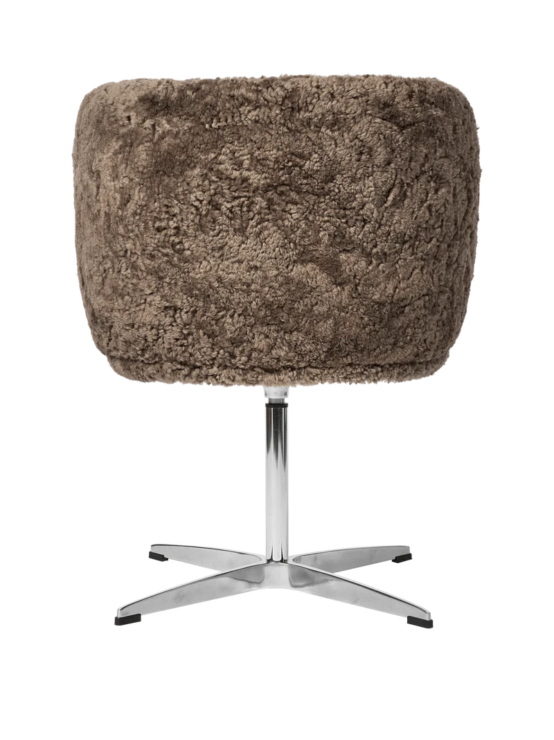 Rico Dining Chair - Swivel - Sheepskin - Sahara