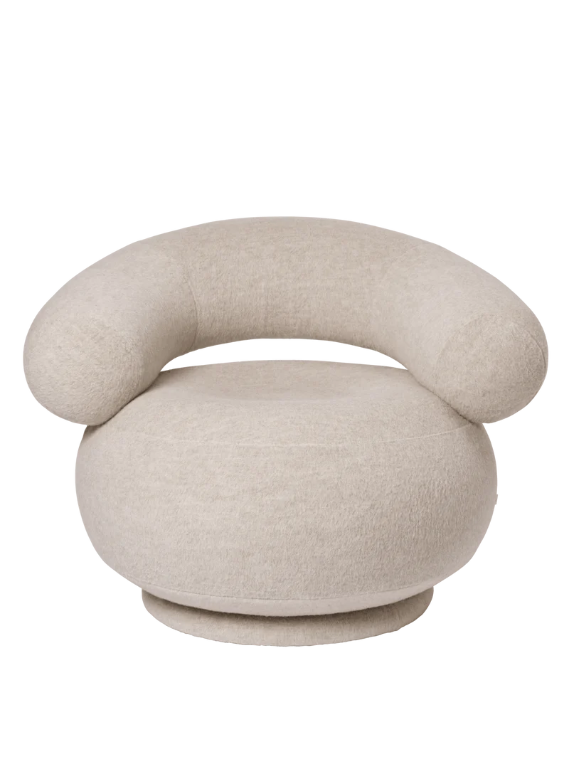 Orbo Lounge Chair - Soft Alpaca - Natural