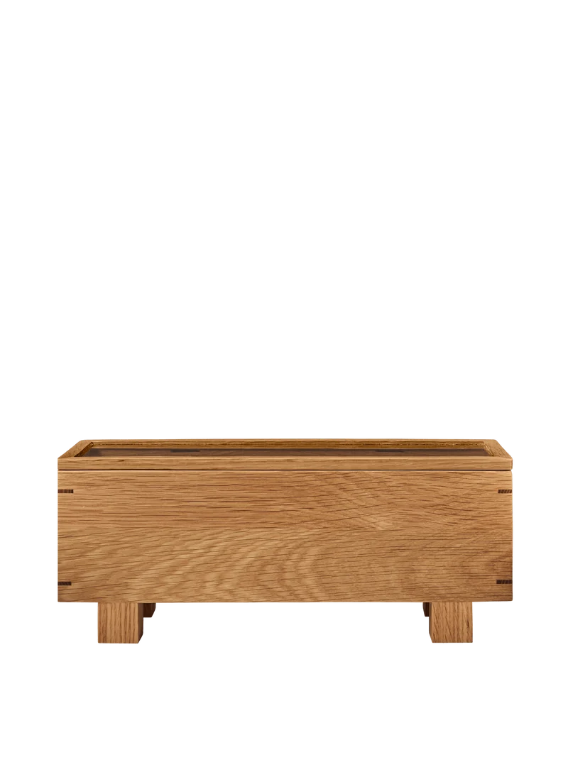 Bon Tea Organiser - Natural Oak
