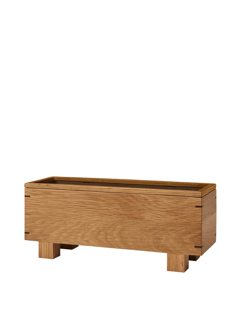 Bon Tea Organiser - Natural Oak