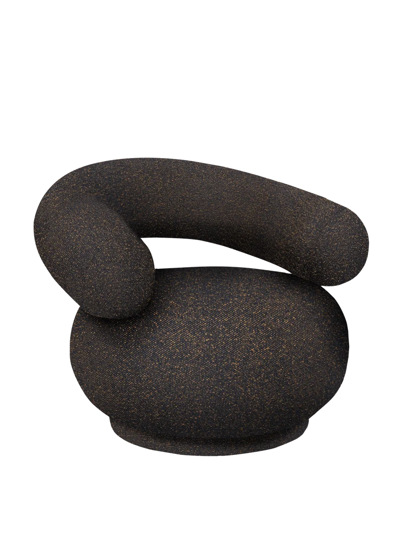 Orbo Lounge Chair - Vanir - Black/Honey