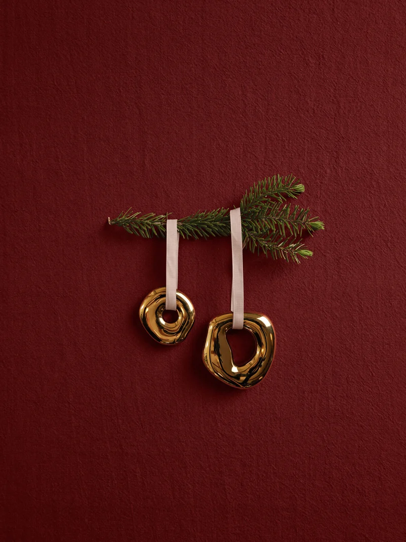 Orrith Ornaments - Set of 2 - Brass Finish