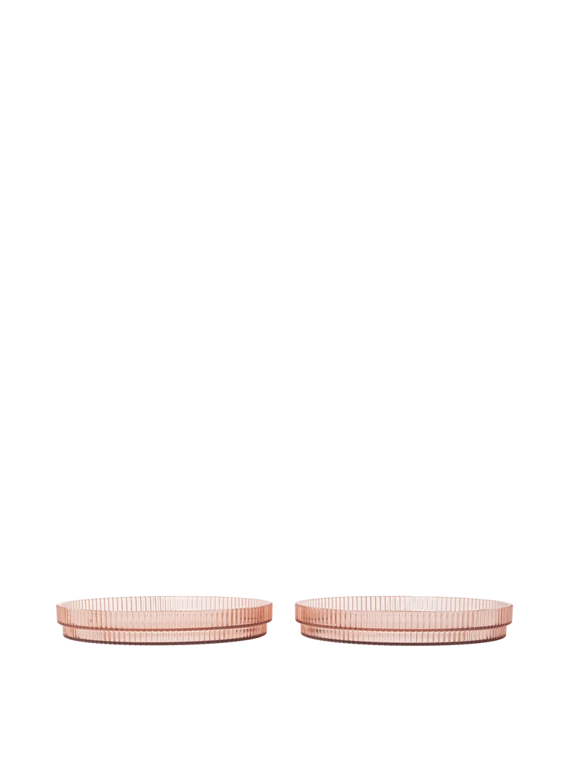 Ripple Kids Plates - Set of 2 - Blush