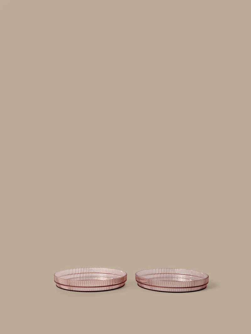 Ripple Kids Plates - Set of 2 - Blush