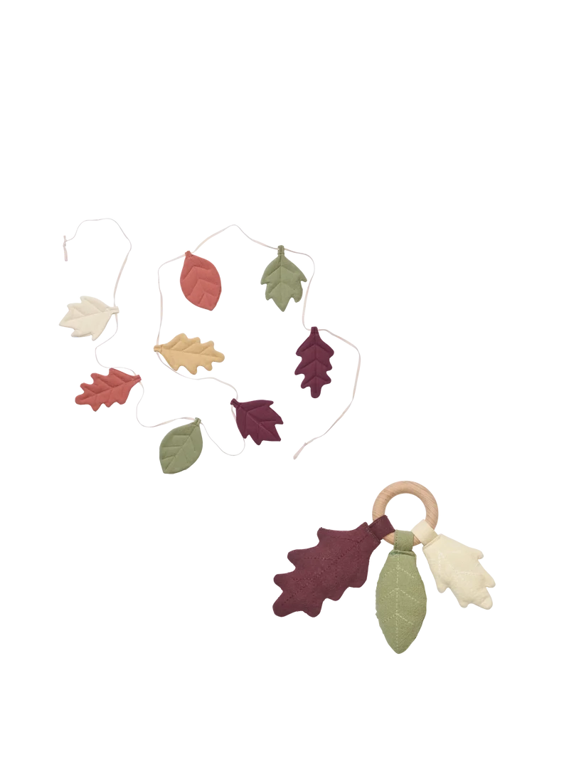 Leaf Garland - Autumn & Rattle - Tea Green - Gift Set