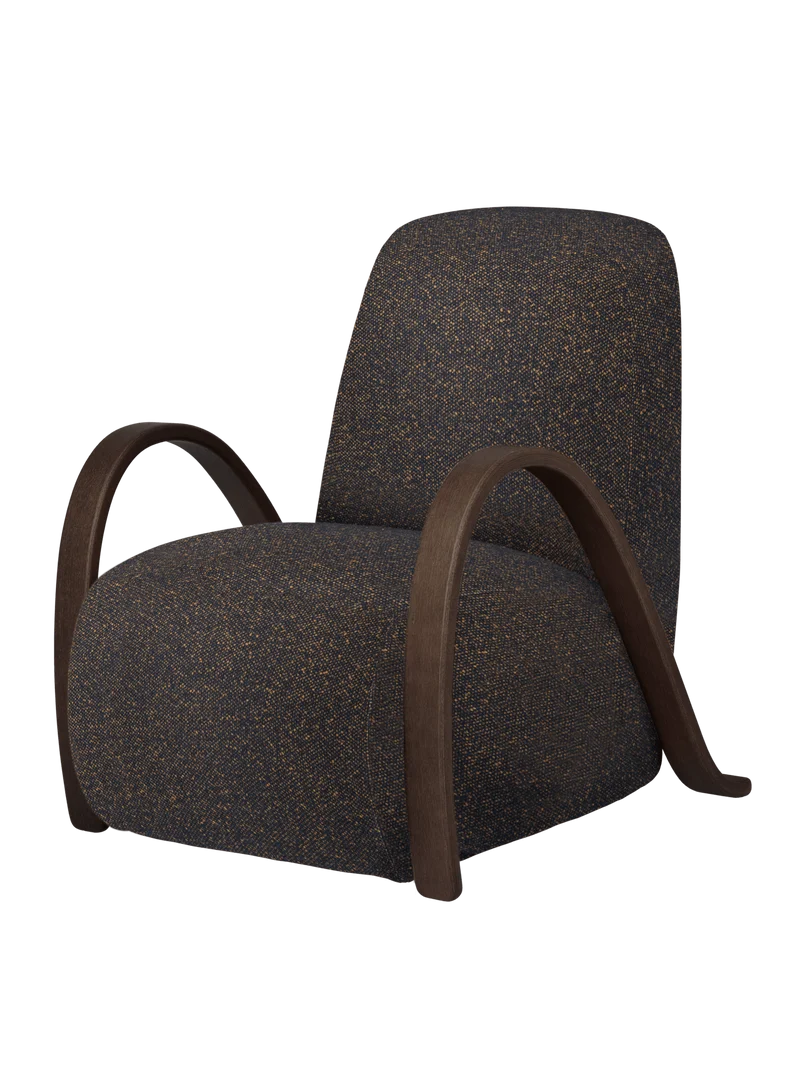 Buur Lounge Chair - Vanir - Black/Honey