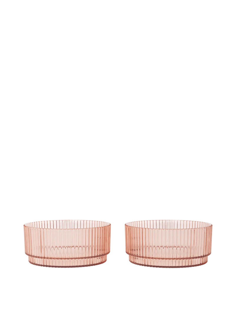 Ripple Kids Bowls - Set of 2 - Blush