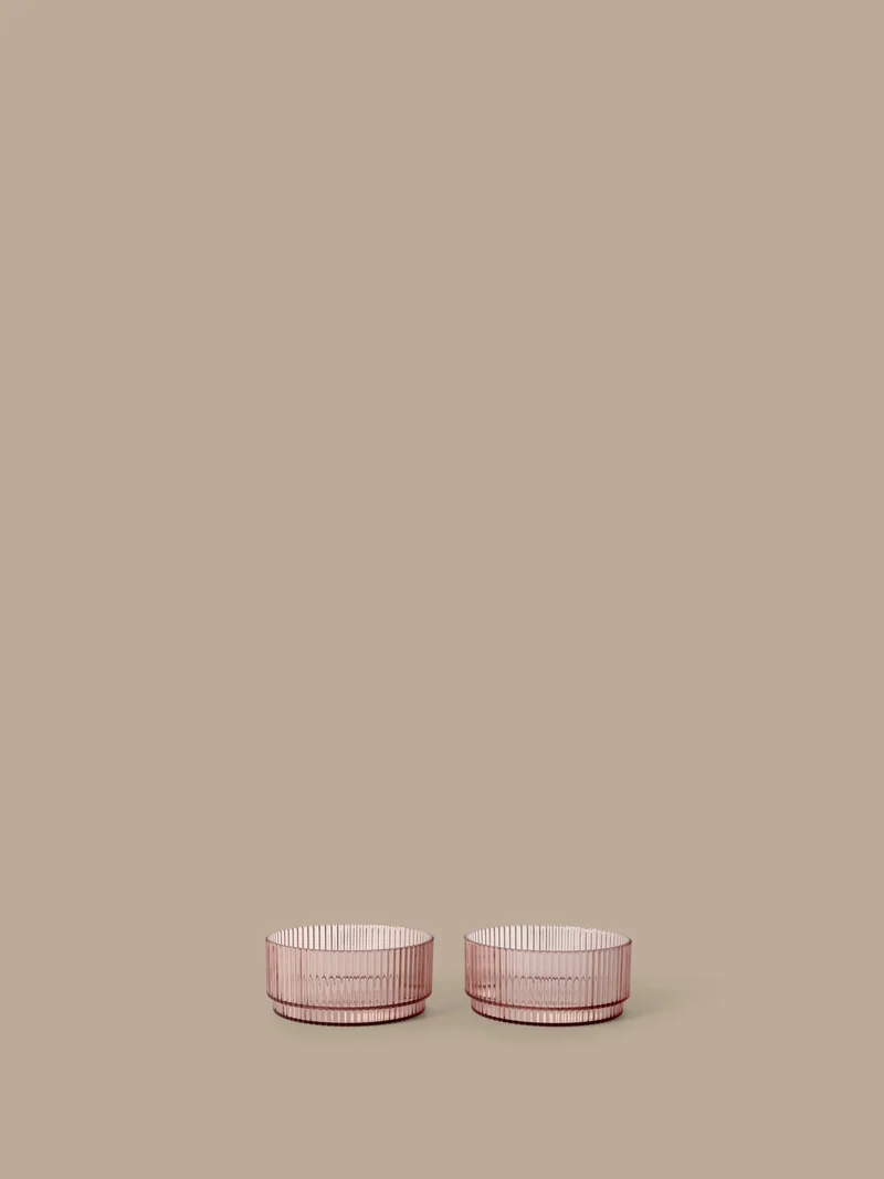 Ripple Kids Bowls - Set of 2 - Blush