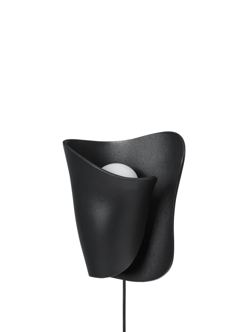 Oyster Wall Sconce - Black