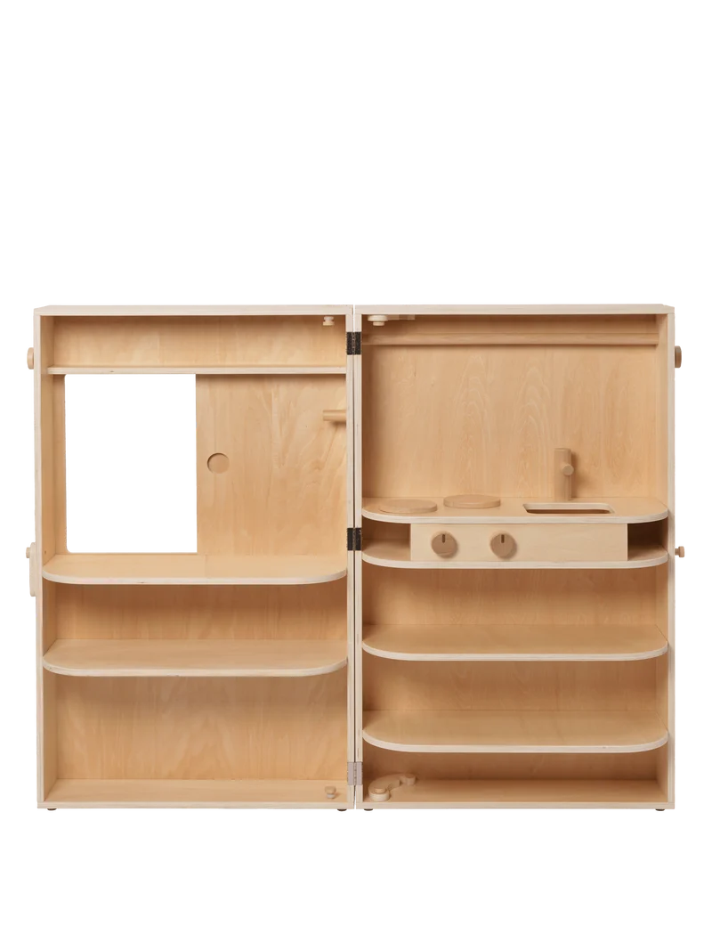 Toro Foldable Play Kitchen - Natural