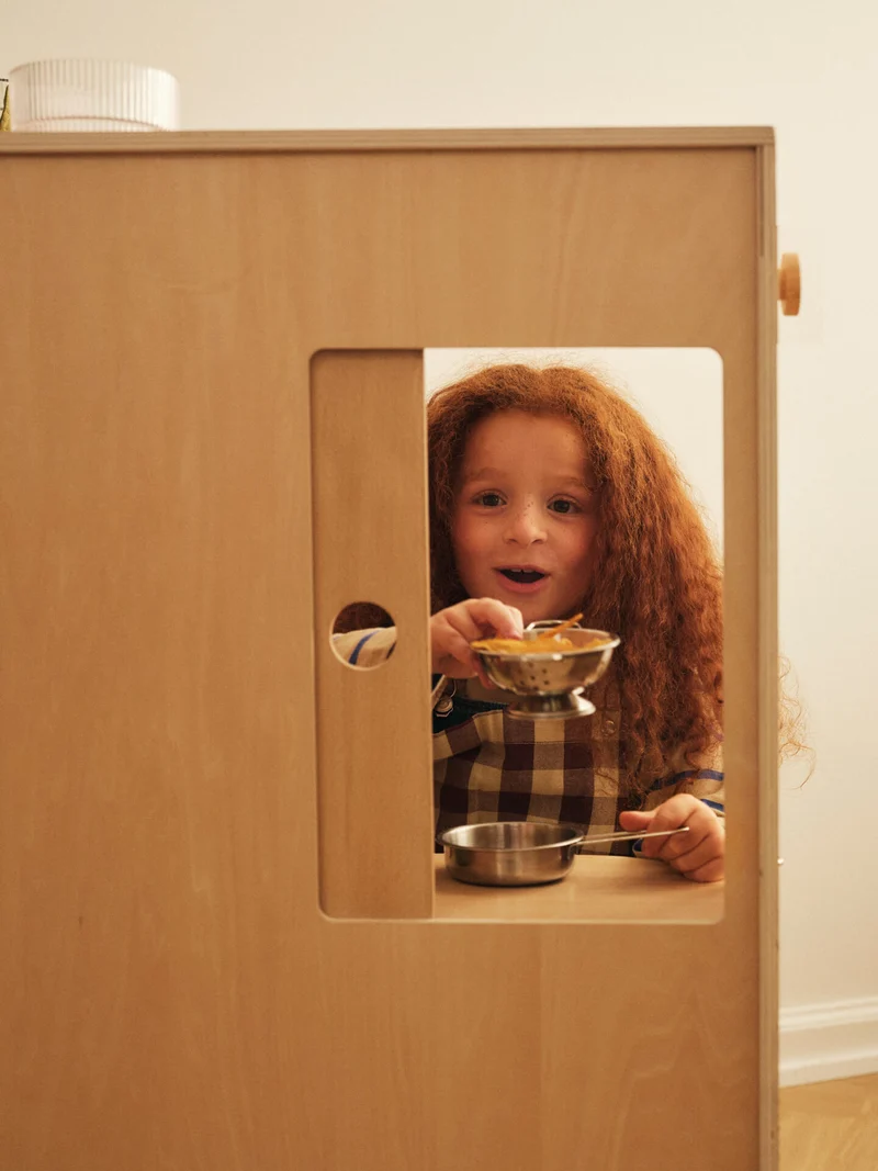 Toro Foldable Play Kitchen - Natural