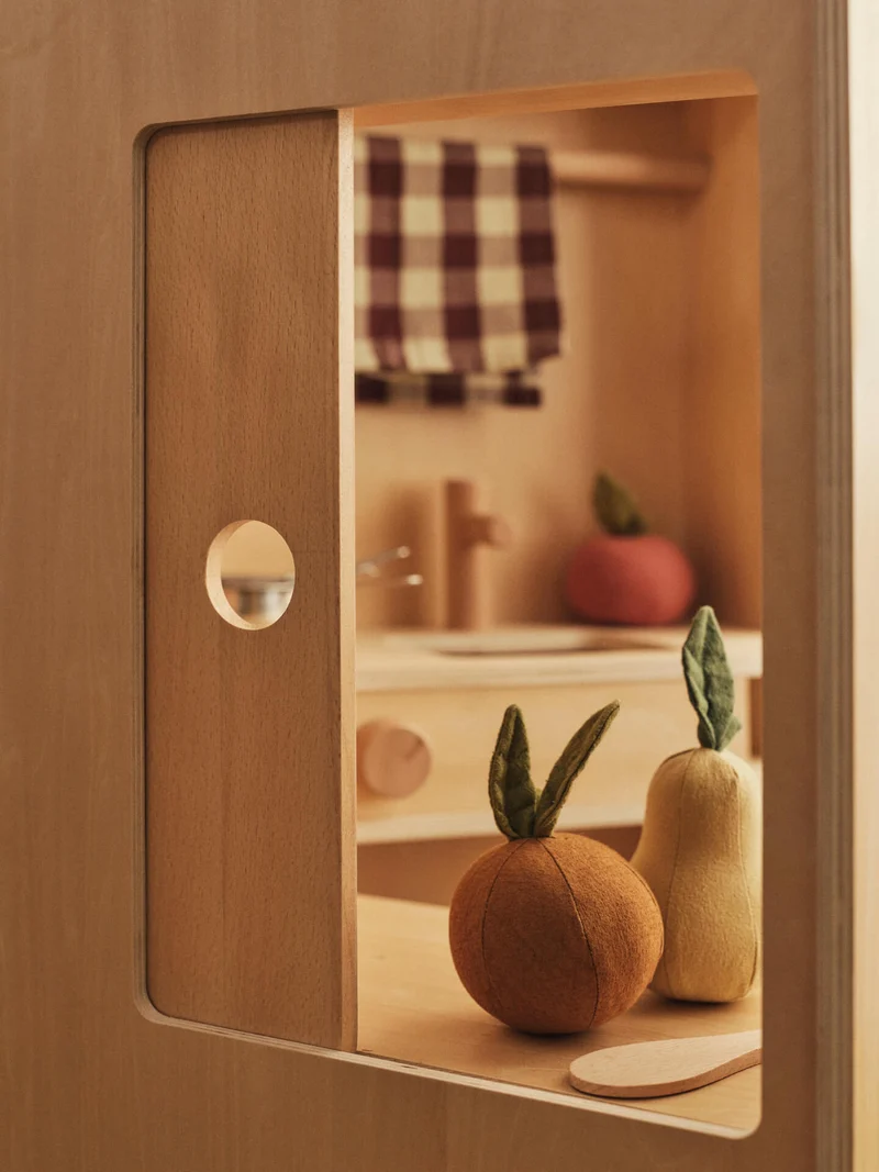 Toro Foldable Play Kitchen - Natural