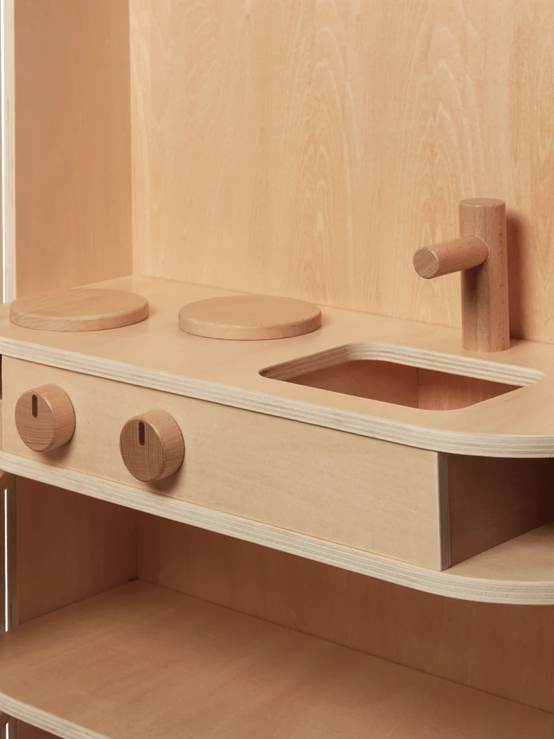 Toro Foldable Play Kitchen - Natural