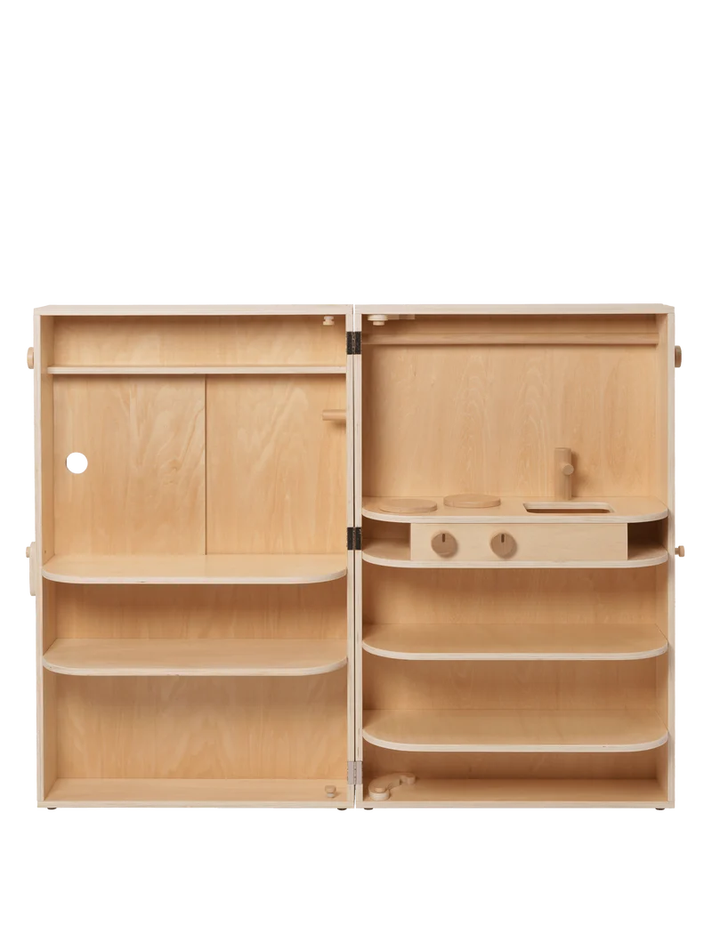 Toro Foldable Play Kitchen - Natural