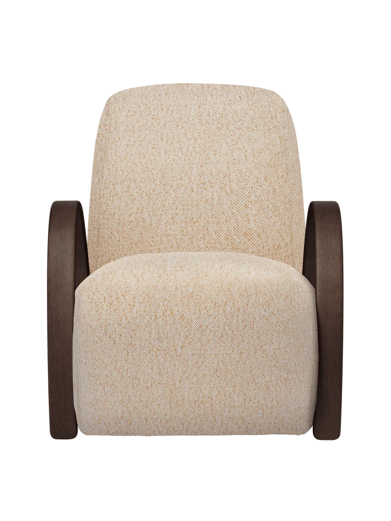 Buur Lounge Chair - Vanir - Off-White/Honey
