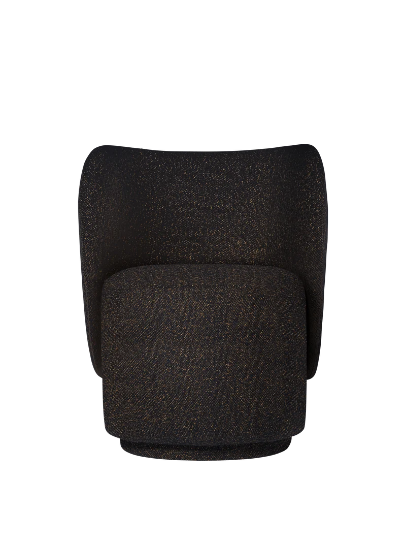 Rico Club Chair - Swivel - Vanir - Black/Honey