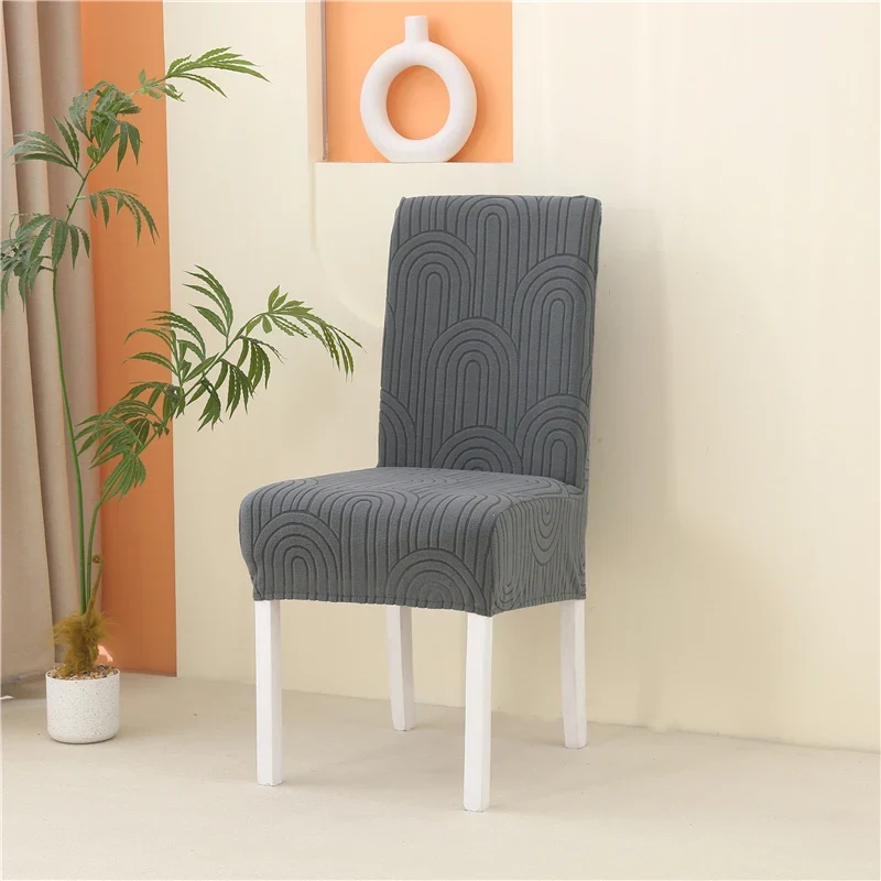 Housse de Chaise Opaline – Gris Anthracite Extensible