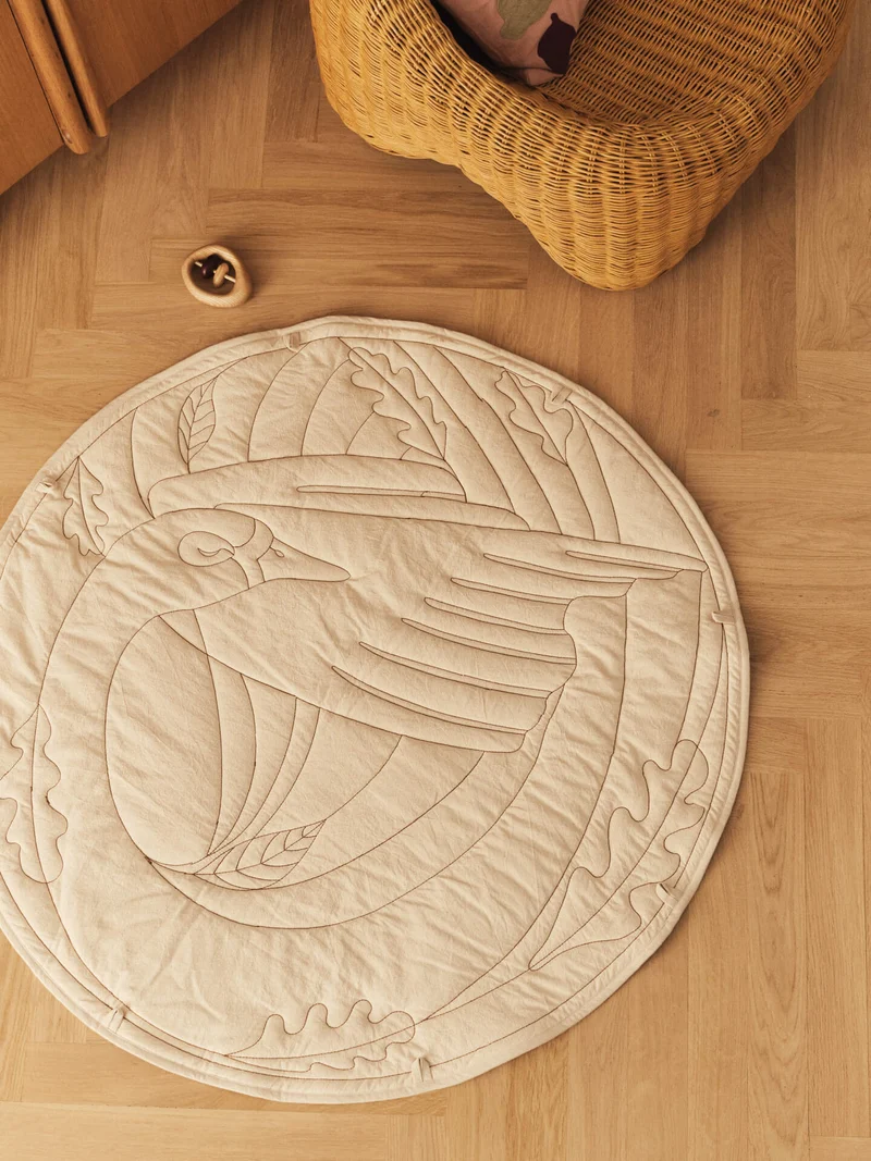 Swan Baby Playmat - Natural