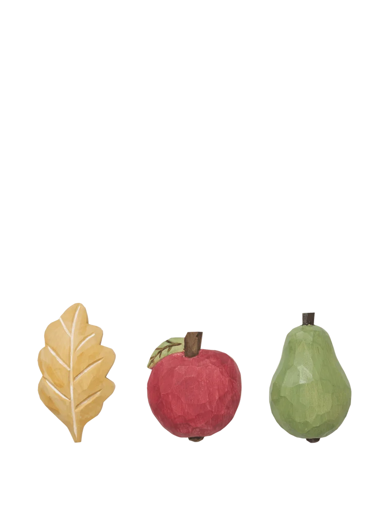 Forest Hand-carved Magnets - Set of 3 - Multi