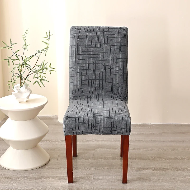 Housse de Chaise Alba – Gris Anthracite Extensible