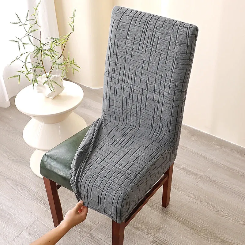 Housse de Chaise Alba – Gris Anthracite Extensible