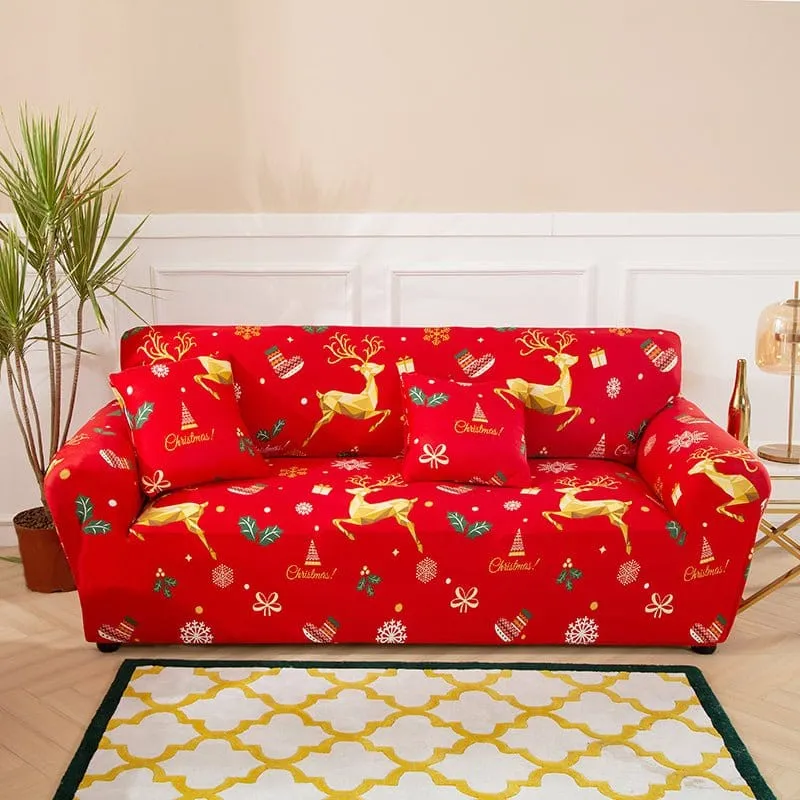 Housse de Canapé Extensible de Noël