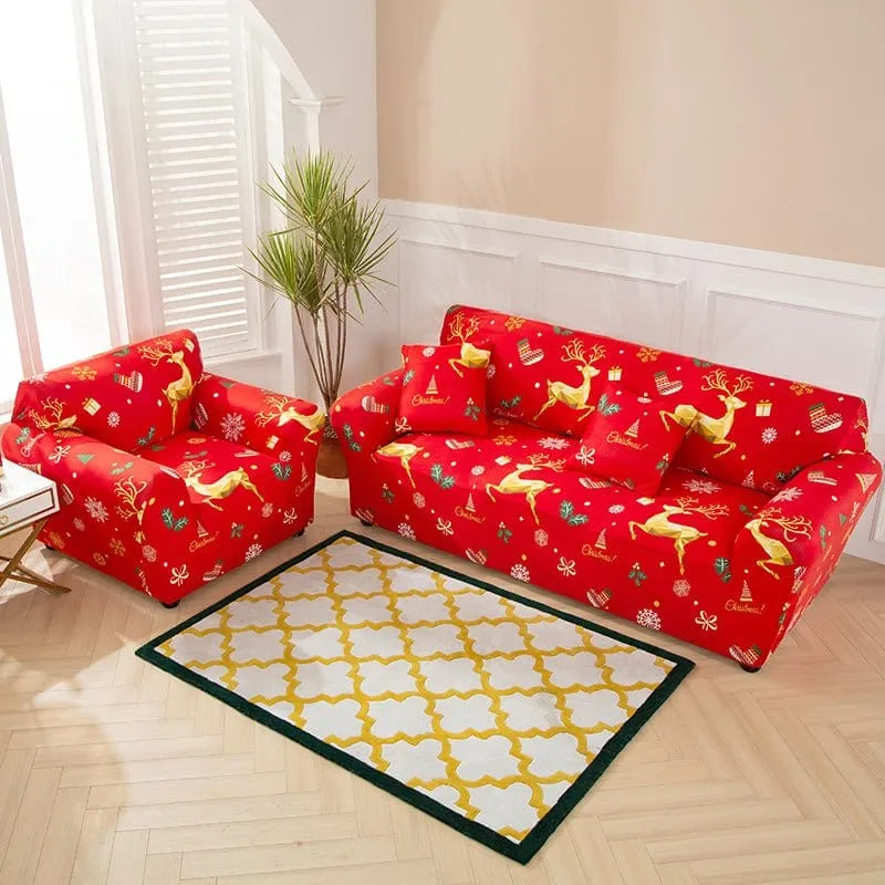 Housse de Canapé Extensible de Noël