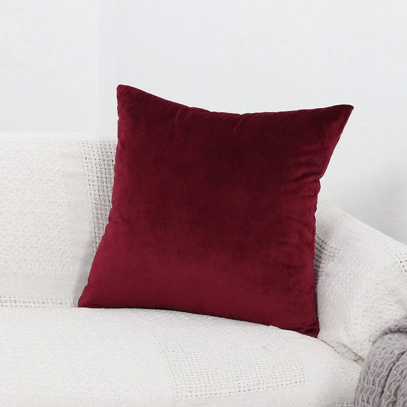 Housses de Coussin en Velours 45×45 — Lot de 2