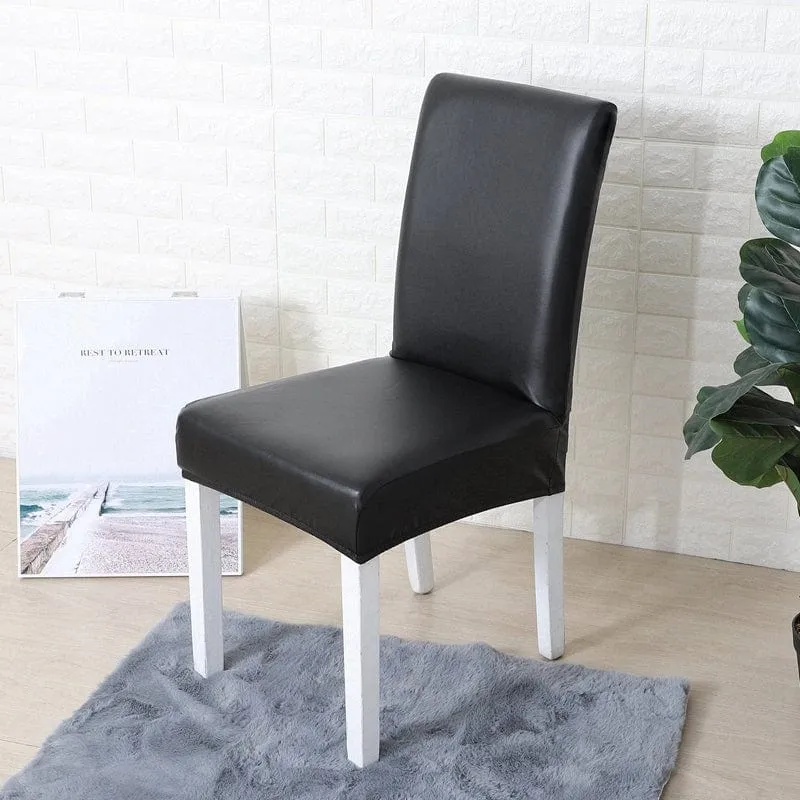 Housse de Chaise en Simili Cuir