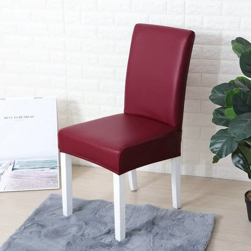 Housse de Chaise en Simili Cuir