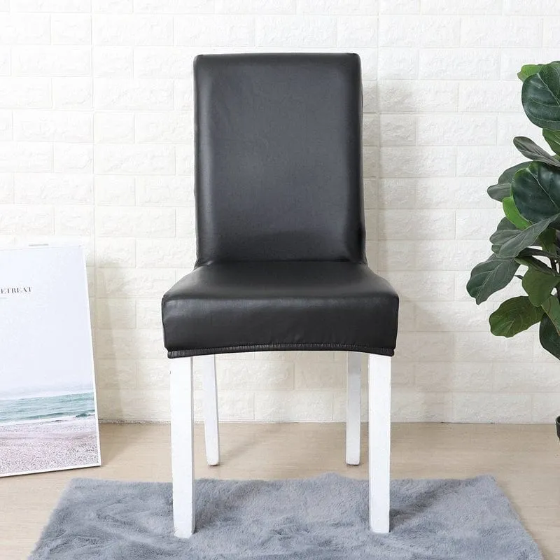 Housse de Chaise en Simili Cuir