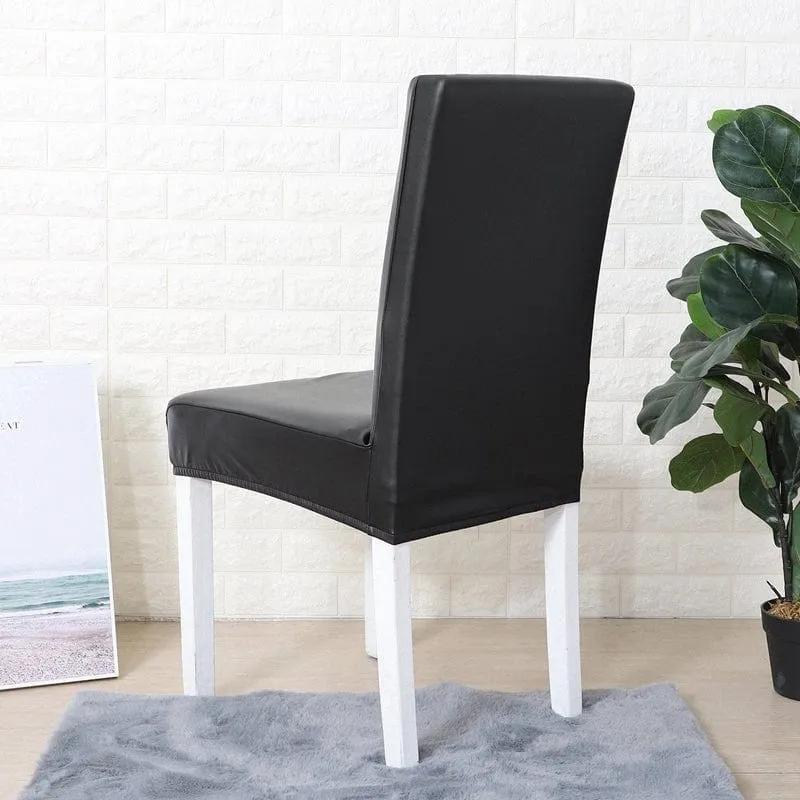 Housse de Chaise en Simili Cuir